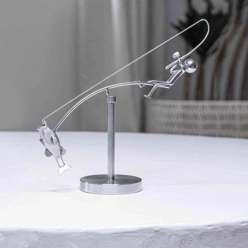 Fisherman Balancing Sculpture