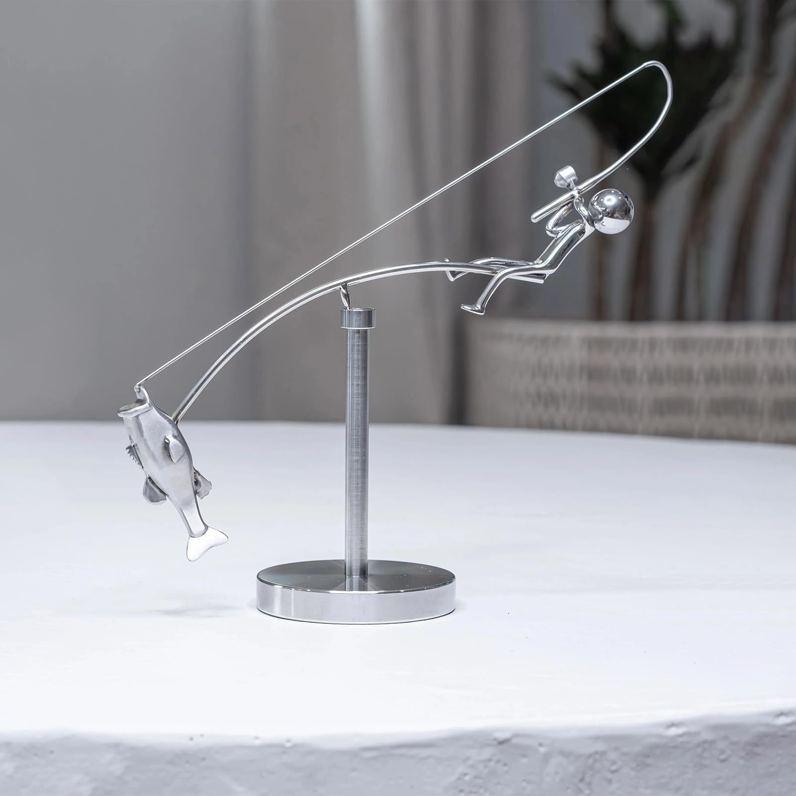 Fisherman Balancing Sculpture