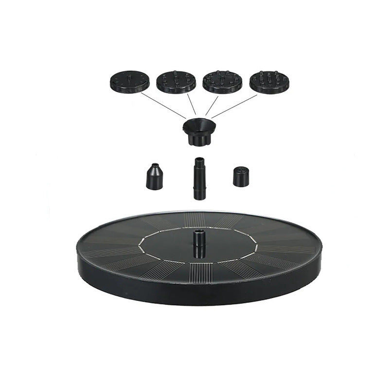 Solar Bird Bath Fountain Pump - Floating LED Water Feature with 5 Nozzles for Gardens and Outdoor Bird Baths